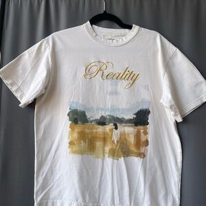 Embroidered Candles brand Graphic Crewneck Short Sleeve Tee